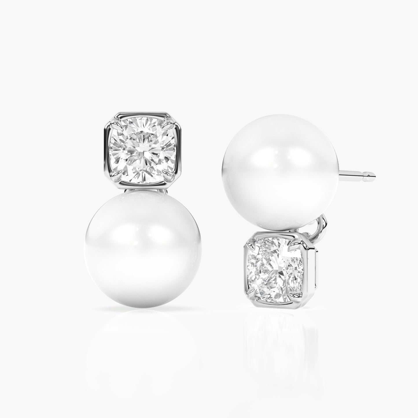 Diamond and Pearl Disco Studs