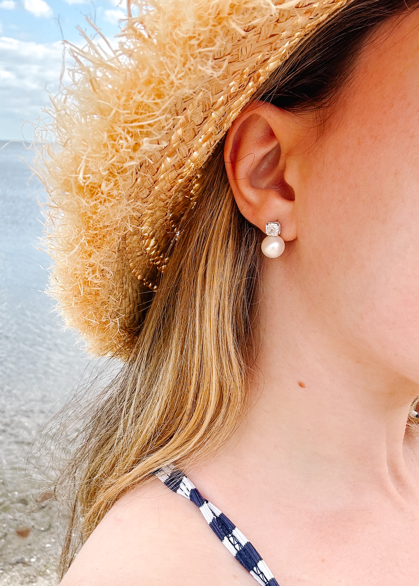 Diamond and Pearl Disco Studs