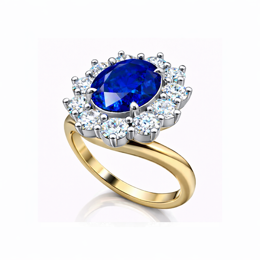 Kate Sapphire Curva Engagement Ring