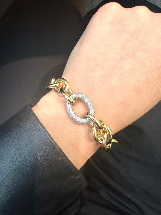 Monte Carlo Pavé Link Bracelet