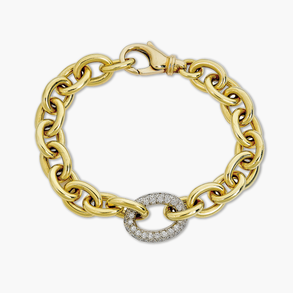 Monte Carlo Pavé Link Bracelet