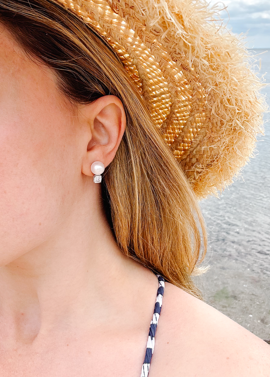 Diamond and Pearl Disco Studs