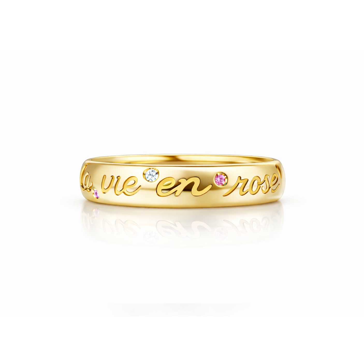 La Vie en Rose Ombré Stackable Band