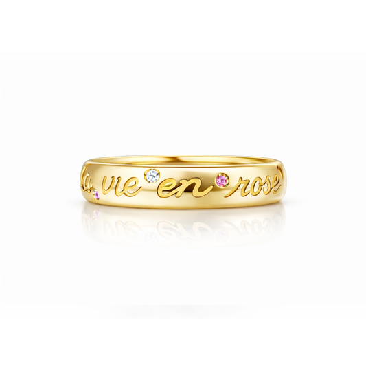 La Vie en Rose Ombré Stackable Band