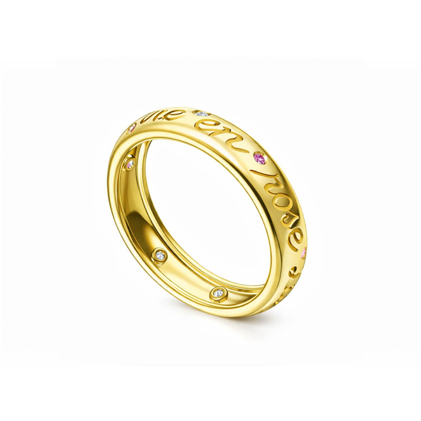 La Vie en Rose Ombré Stackable Band