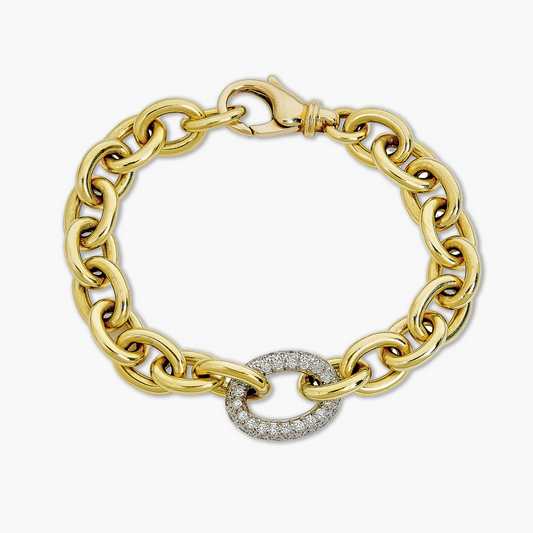 Monte Carlo Pavé Link Bracelet