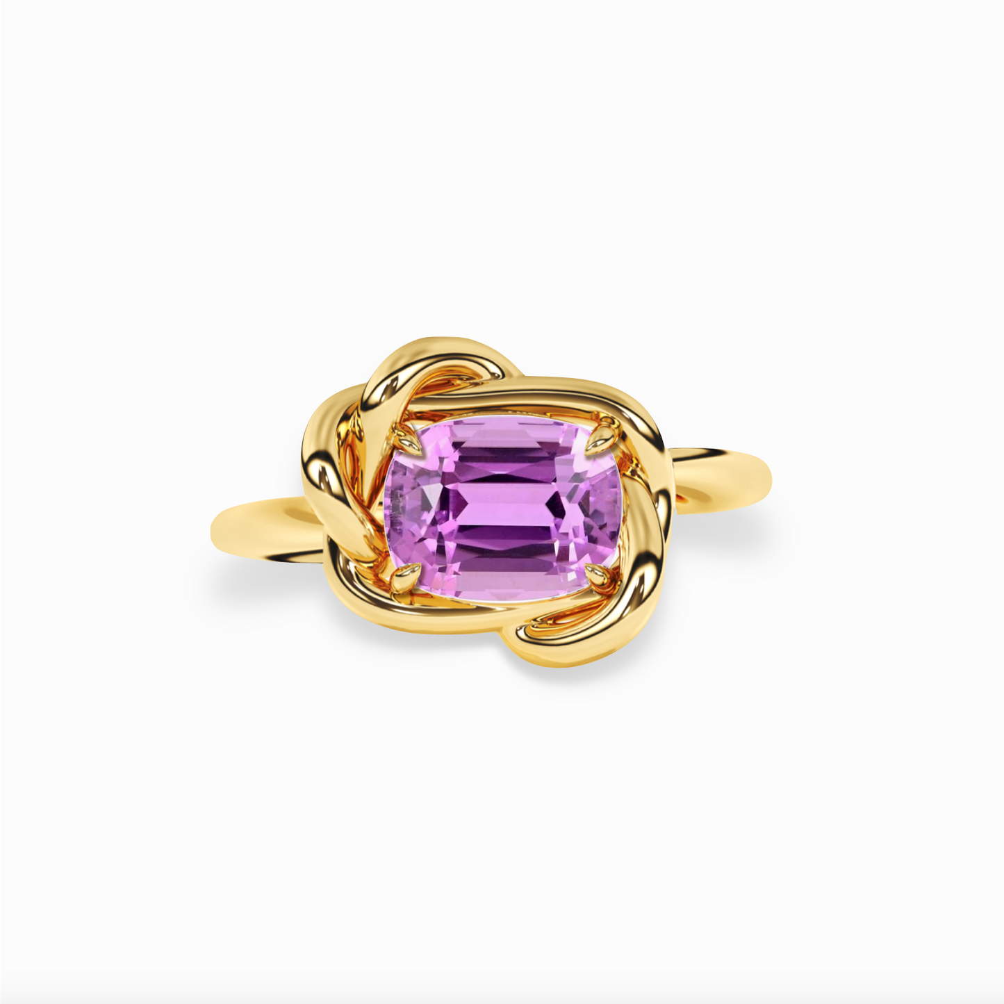 Petite Birthstone Infinity Knot Ring