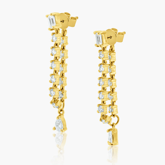 Cleo Diamond Cascade Earrings