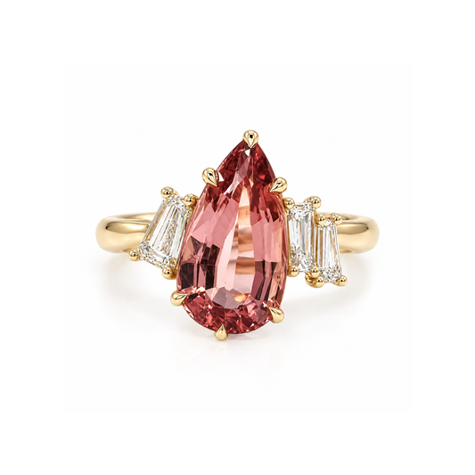 Gatsby Pear Engagement Ring