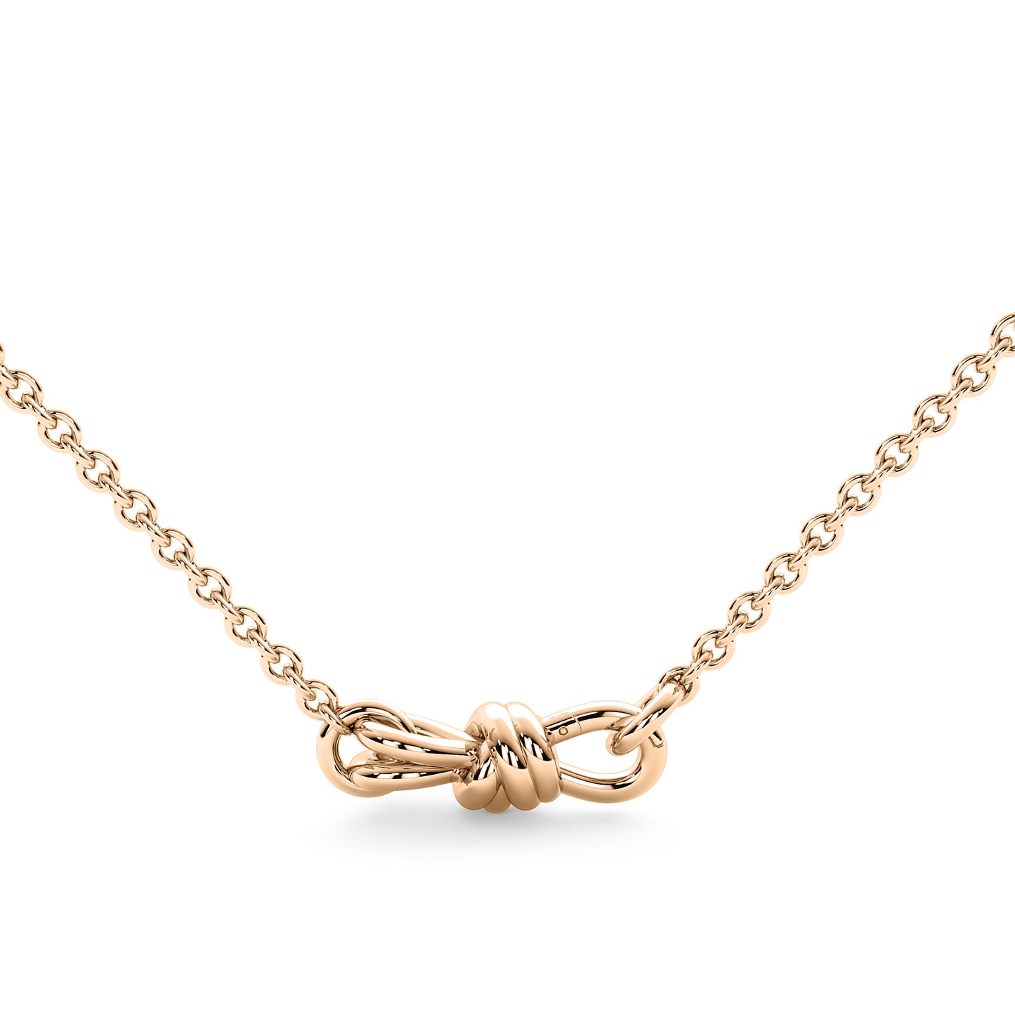 Infinity Knot Carabiner Necklace
