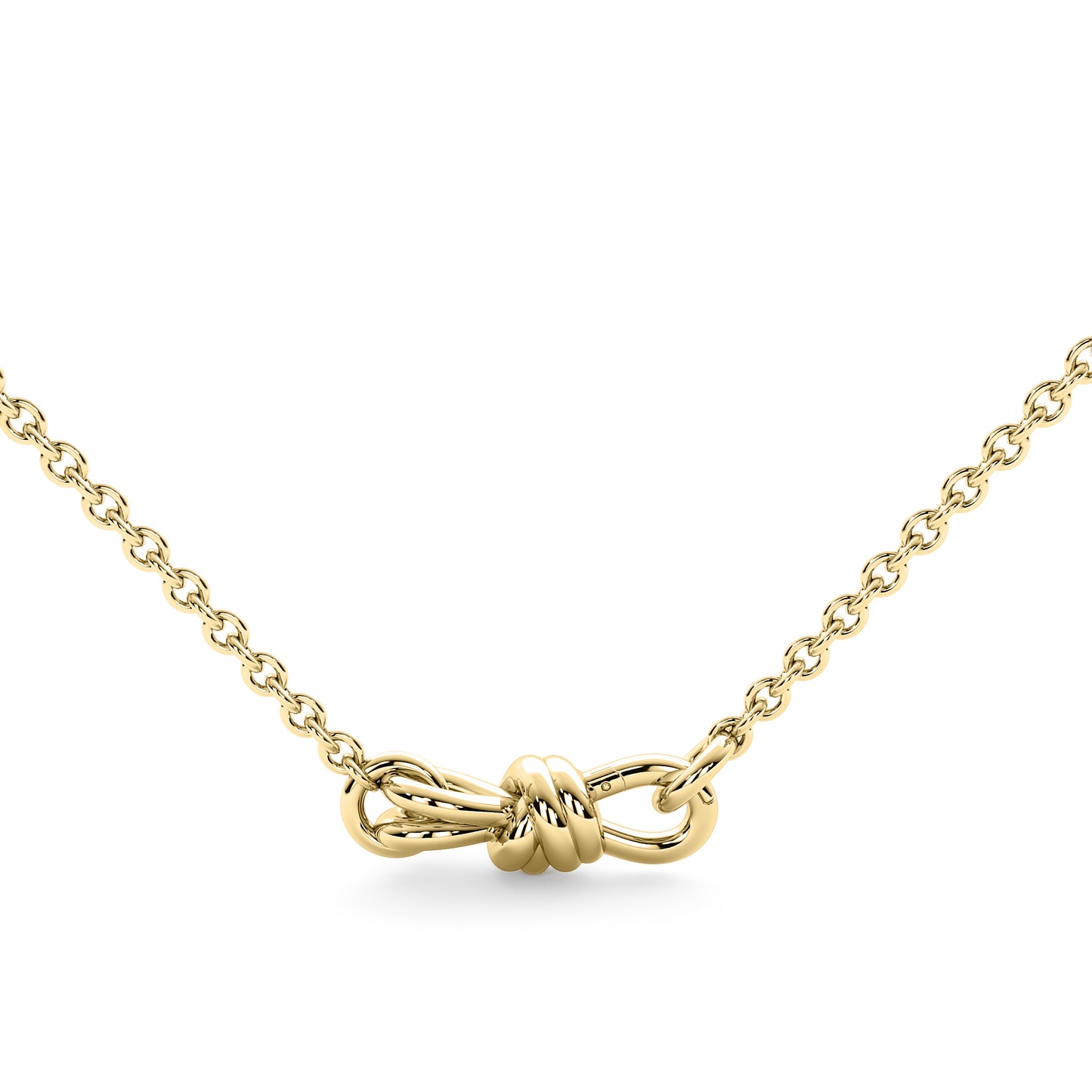 Infinity Knot Carabiner Necklace