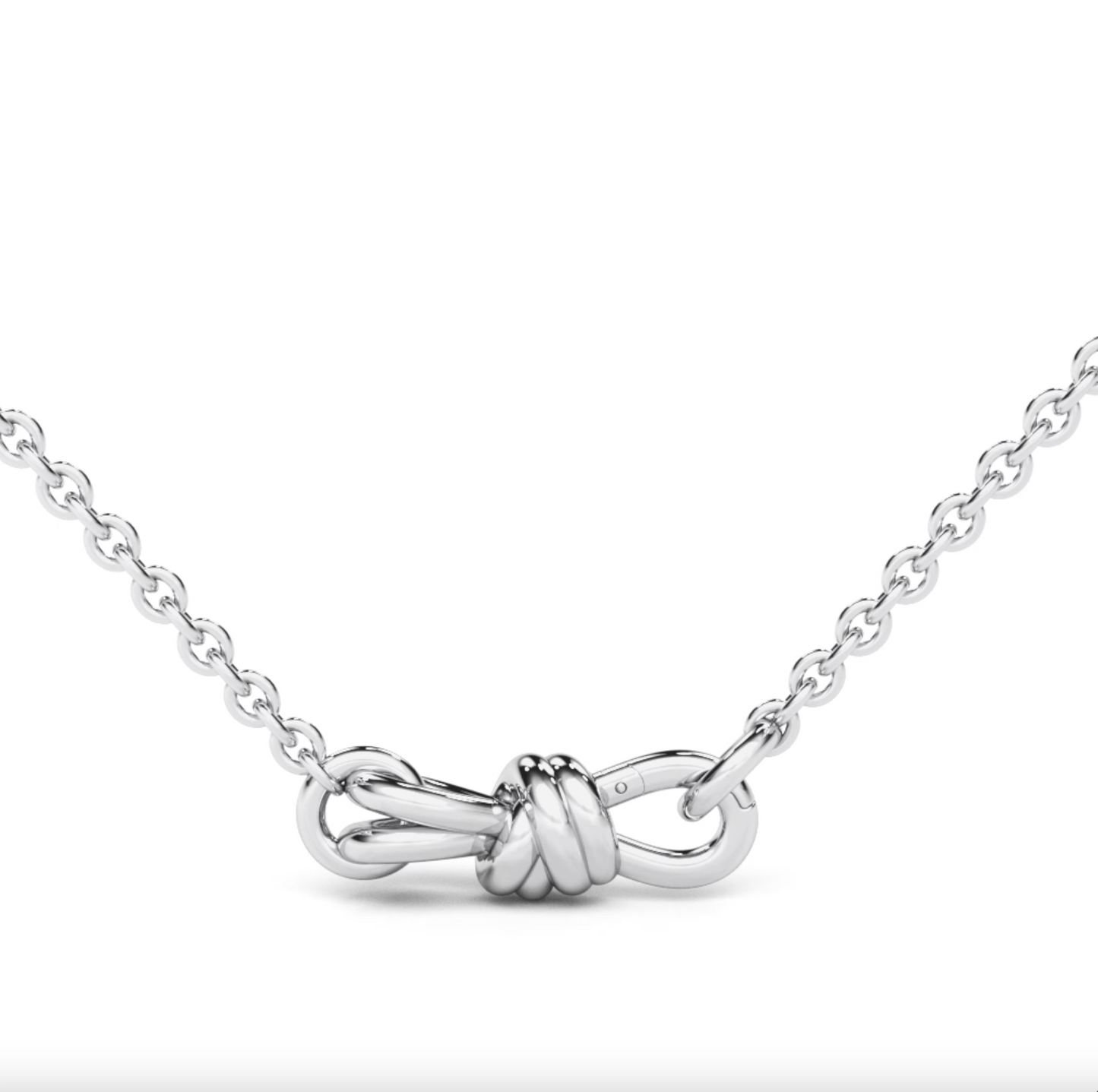 Infinity Knot Carabiner Necklace